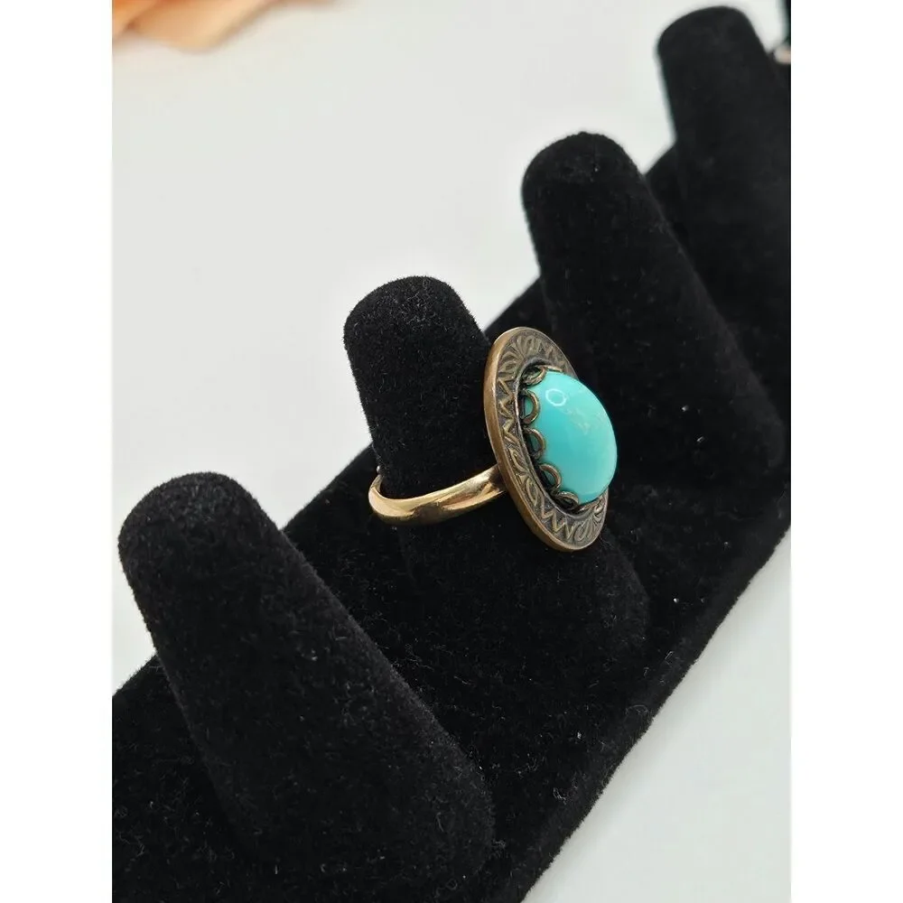 Vintage 12kt Shank cabochan ring